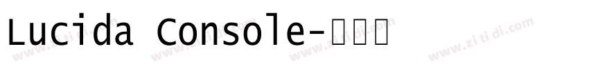 Lucida Console字体转换